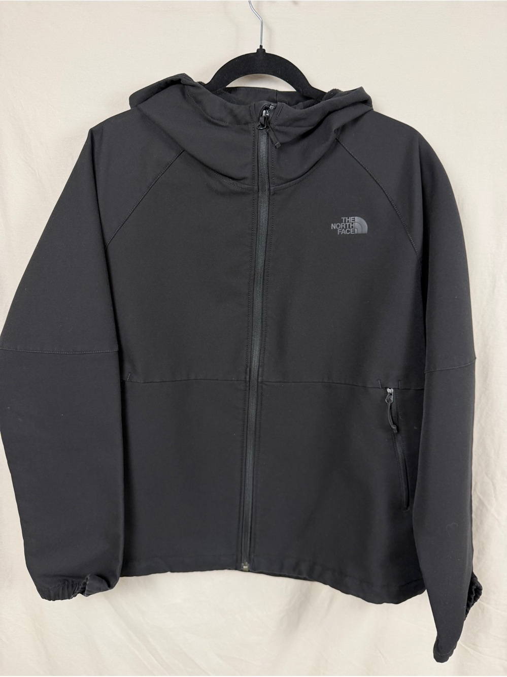 The North Face Black Hooded Soft Shell Jacket XL Full Zip